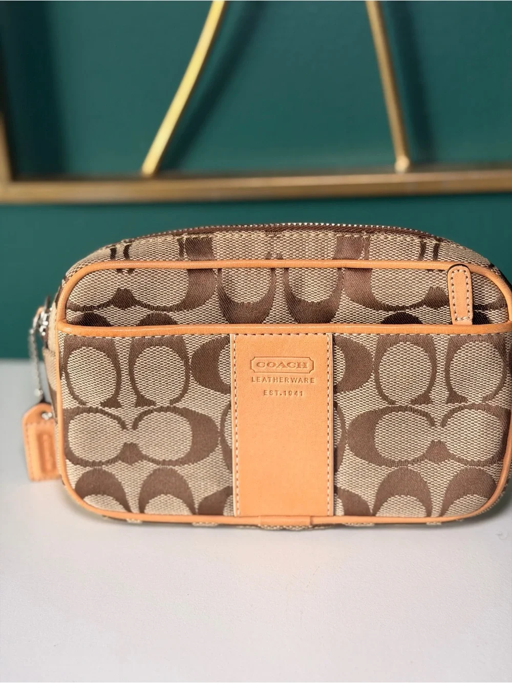 COACH Signature Canvas Belt Bag